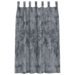 vidaXL Sametové závesy 2 pcs Strieborná šedá 175 x 140 cm Zamat – Obrázok 3