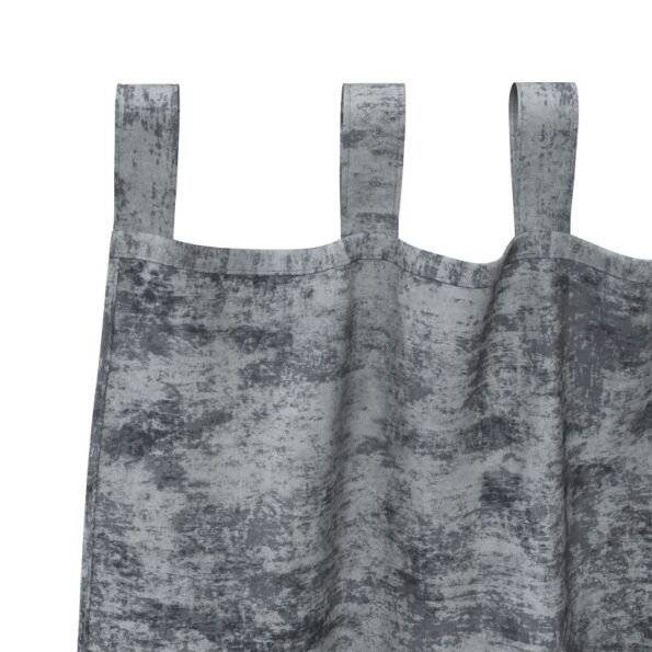 vidaXL Sametové závesy 2 pcs Strieborná šedá 175 x 140 cm Zamat – Obrázok 4