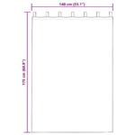 vidaXL Sametové závesy 2 pcs Strieborná šedá 175 x 140 cm Zamat – Obrázok 6