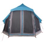 vidaXL Tipi stan so strechou s úložiskom Modrá 404 x 370 x 270 cm taft – Obrázok 11
