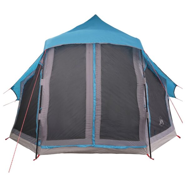 vidaXL Tipi stan so strechou s úložiskom Modrá 404 x 370 x 270 cm taft – Obrázok 11