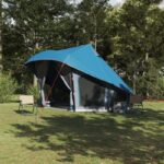 vidaXL Tipi stan so strechou s úložiskom Modrá 508 x 470 x 300 cm taft
