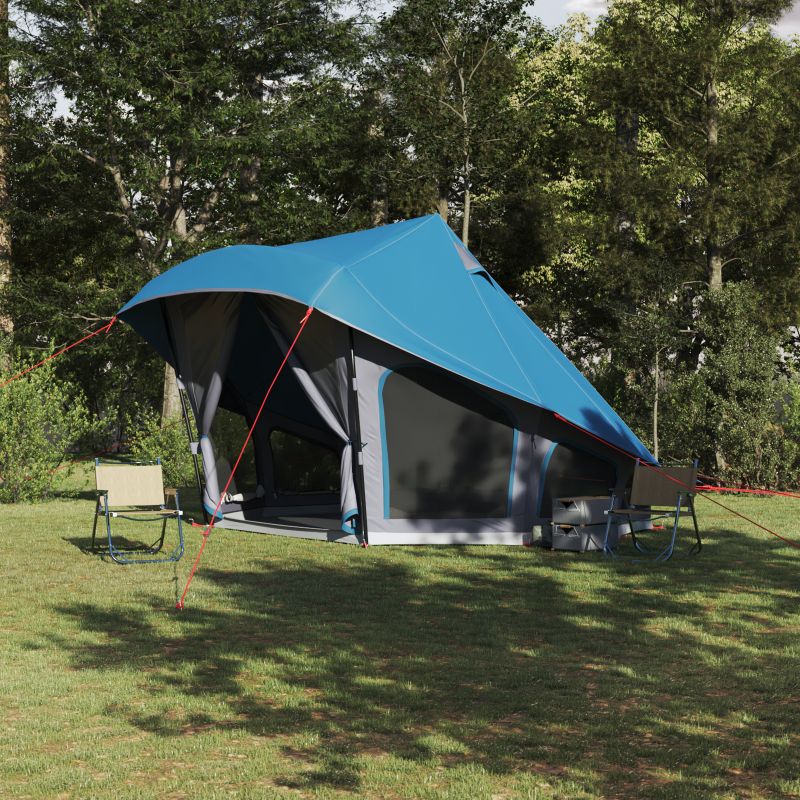 42000967_1.jpg vidaXL Tipi stan so strechou s úložiskom Modrá 508 x 470 x 300 cm taft – Obrázok 1