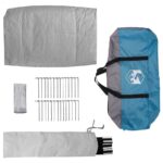 vidaXL Tipi stan so strechou s úložiskom Modrá 508 x 470 x 300 cm taft – Obrázok 10