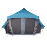 vidaXL Tipi stan so strechou s úložiskom Modrá 508 x 470 x 300 cm taft – Obrázok 11