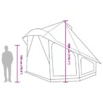 vidaXL Tipi stan so strechou s úložiskom Modrá 508 x 470 x 300 cm taft – Obrázok 13