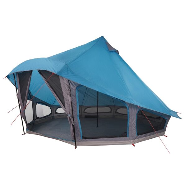 vidaXL Tipi stan so strechou s úložiskom Modrá 508 x 470 x 300 cm taft – Obrázok 2