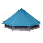 vidaXL Tipi stan so strechou s úložiskom Modrá 508 x 470 x 300 cm taft – Obrázok 6
