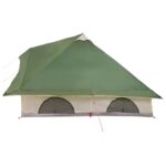 vidaXL Tipi stan so strechou Zelená 358 x 296 x 258 cm taft – Obrázok 5