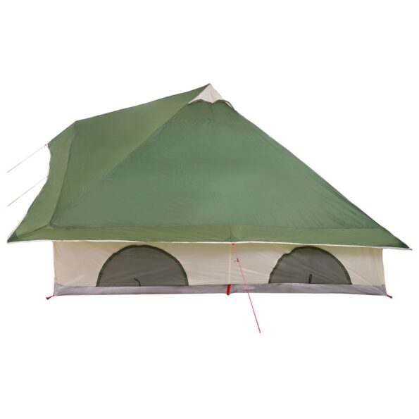 vidaXL Tipi stan so strechou Zelená 358 x 296 x 258 cm taft – Obrázok 5
