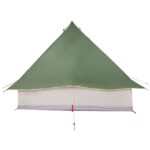 vidaXL Tipi stan so strechou Zelená 358 x 296 x 258 cm taft – Obrázok 6