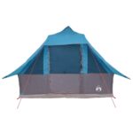 vidaXL Tipi stan so strechou s úložiskom Modrá 358 x 296 x 258 cm taft – Obrázok 11