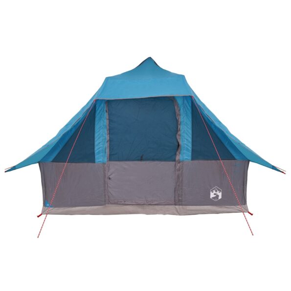 vidaXL Tipi stan so strechou s úložiskom Modrá 358 x 296 x 258 cm taft – Obrázok 11
