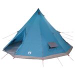 vidaXL Tipi stan so strechou s úložiskom Modrá 560 x 560 x 300 cm taft – Obrázok 2