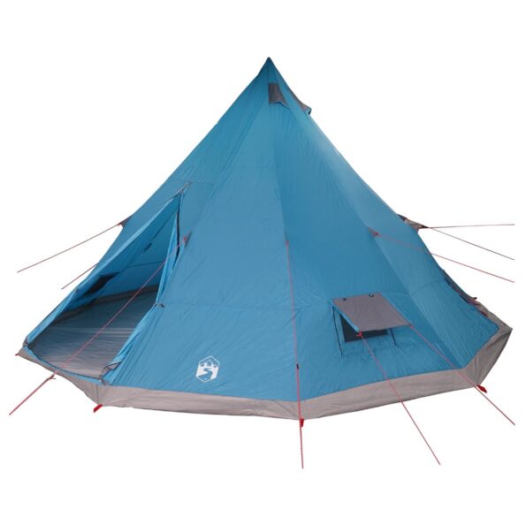vidaXL Tipi stan so strechou s úložiskom Modrá 560 x 560 x 300 cm taft – Obrázok 2