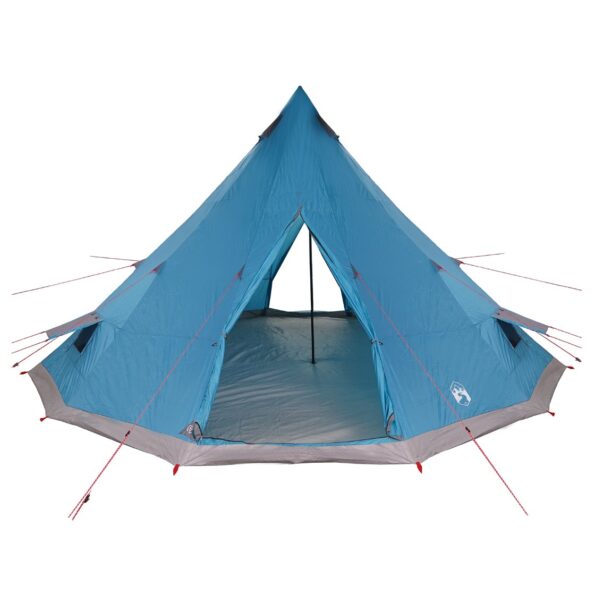 vidaXL Tipi stan so strechou s úložiskom Modrá 560 x 560 x 300 cm taft – Obrázok 4