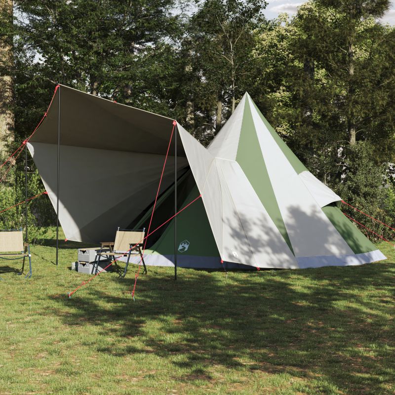 42000984_1.jpg vidaXL Tipi stan so strechou Zelená 510 x 690 x 330 cm taft – Obrázok 1