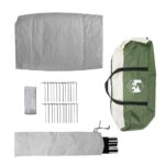 vidaXL Tipi stan so strechou Zelená 510 x 690 x 330 cm taft – Obrázok 10
