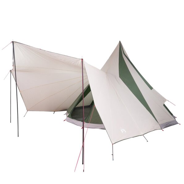 vidaXL Tipi stan so strechou Zelená 510 x 690 x 330 cm taft – Obrázok 2
