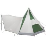 vidaXL Tipi stan so strechou Zelená 510 x 690 x 330 cm taft – Obrázok 5
