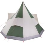 vidaXL Tipi stan so strechou Zelená 510 x 690 x 330 cm taft – Obrázok 6