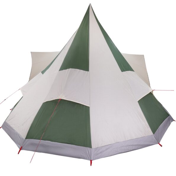 vidaXL Tipi stan so strechou Zelená 510 x 690 x 330 cm taft – Obrázok 6