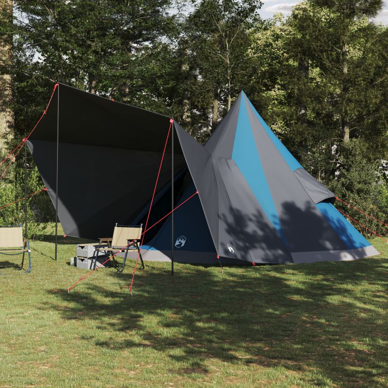 42000985_1.jpg vidaXL Tipi stan so strechou s úložiskom Modrá 510 x 690 x 330 cm taft – Obrázok 1