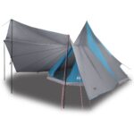 vidaXL Tipi stan so strechou s úložiskom Modrá 510 x 690 x 330 cm taft – Obrázok 3
