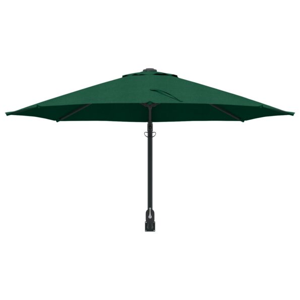 vidaXL Záhradný slnečník Zelená 248 x 248 x 148 cm Polyester a oceľ – Obrázok 4