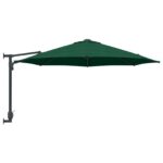 vidaXL Záhradný slnečník Zelená 248 x 248 x 148 cm Polyester a oceľ – Obrázok 5