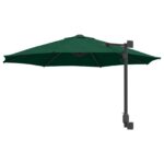 vidaXL Záhradný slnečník Zelená 248 x 248 x 148 cm Polyester a oceľ – Obrázok 6
