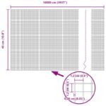 vidaXL Zvarený drôtený plot Zelená – Obrázok 8