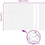 vidaXL Hexagonálny plot Zelená 1,2 x 100 m PVC – Obrázok 8