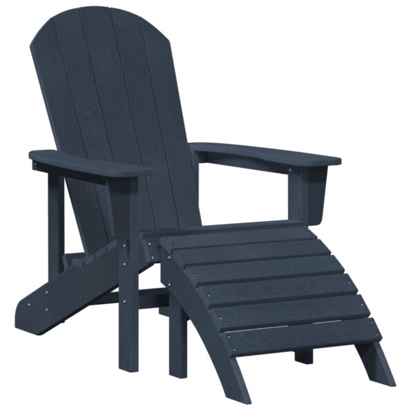 vidaXL Adirondack stolička Námornícka modrá 82 x 74 x 92 cm HDPE – Obrázok 2