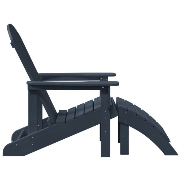 vidaXL Adirondack stolička Námornícka modrá 82 x 74 x 92 cm HDPE – Obrázok 5