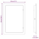 vidaXL Prístupové dosky 2 pcs Biela 15 x 23 cm ABS plast – Obrázok 10