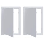 vidaXL Prístupové dosky 2 pcs Biela 15 x 23 cm ABS plast – Obrázok 2