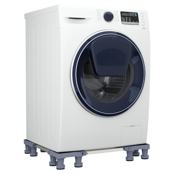 vidaXL Podstavec pod práčku Sivá 67 x 67 x 12 cm Nerezová oceľ – Obrázok 3