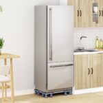 vidaXL Podstavec pod práčku Sivá 67 x 67 x 12 cm Nerezová oceľ – Obrázok 4
