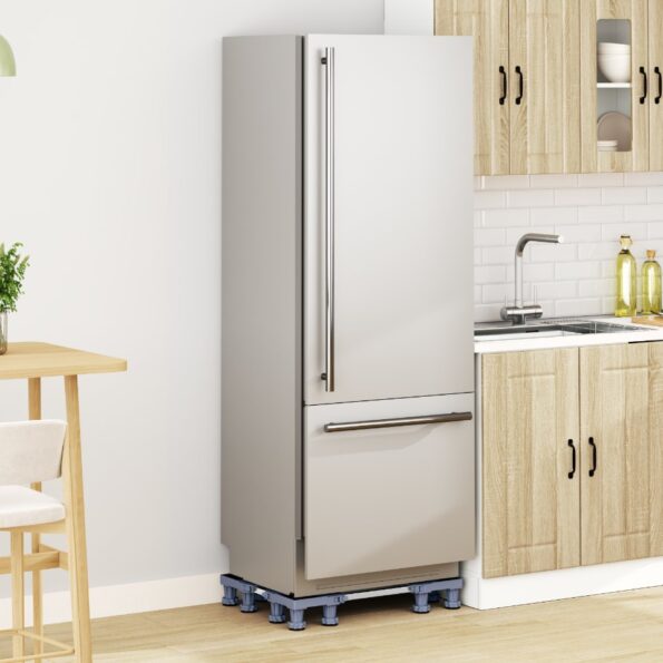 vidaXL Podstavec pod práčku Sivá 67 x 67 x 12 cm Nerezová oceľ – Obrázok 4