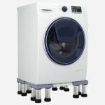 vidaXL Podstavec pod práčku Sivá 67 x 67 x 21,5 cm Nerezová oceľ – Obrázok 3