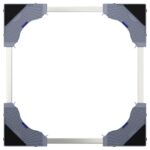 vidaXL Podstavec pod práčku Sivá 67 x 67 x 21,5 cm Nerezová oceľ – Obrázok 6