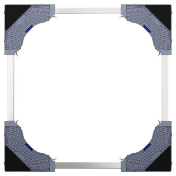 vidaXL Podstavec pod práčku Sivá 67 x 67 x 21,5 cm Nerezová oceľ – Obrázok 6
