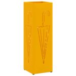 vidaXL Stojan na slnečník Horčicová 15,5 x 15,5 x 49 cm Kov – Obrázok 2