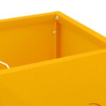 vidaXL Stojan na slnečník Horčicová 15,5 x 15,5 x 49 cm Kov – Obrázok 5