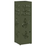 vidaXL Stojan na slnečník s úložiskom Olivová 15,5 x 15,5 x 49 cm Kov – Obrázok 2