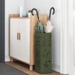 vidaXL Stojan na slnečník s úložiskom Olivová 15,5 x 15,5 x 49 cm Kov – Obrázok 3