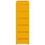 vidaXL Stojan na slnečník Horčicová 15,5 x 15,5 x 49 cm Kov – Obrázok 4