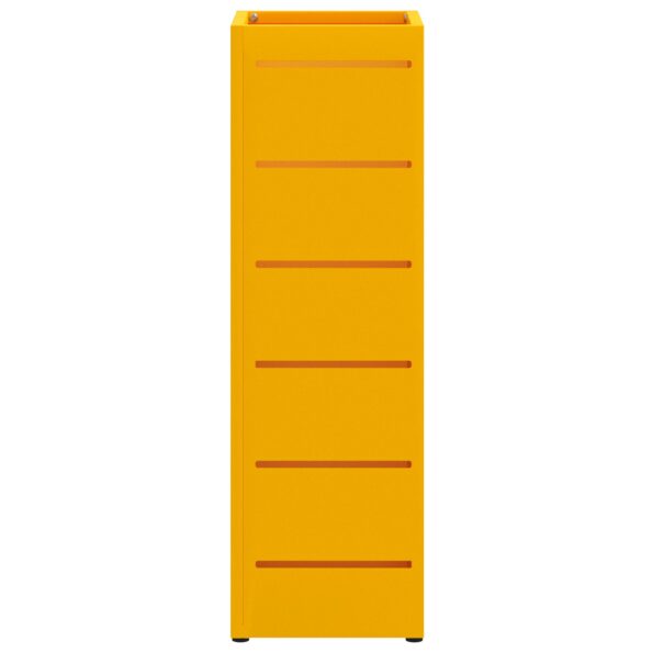 vidaXL Stojan na slnečník Horčicová 15,5 x 15,5 x 49 cm Kov – Obrázok 4