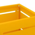 vidaXL Stojan na slnečník Horčicová 15,5 x 15,5 x 49 cm Kov – Obrázok 5
